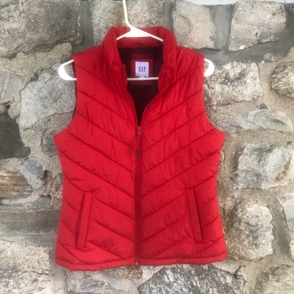 GAP Jackets & Blazers - NWOT GAP Red Puffy Vest
